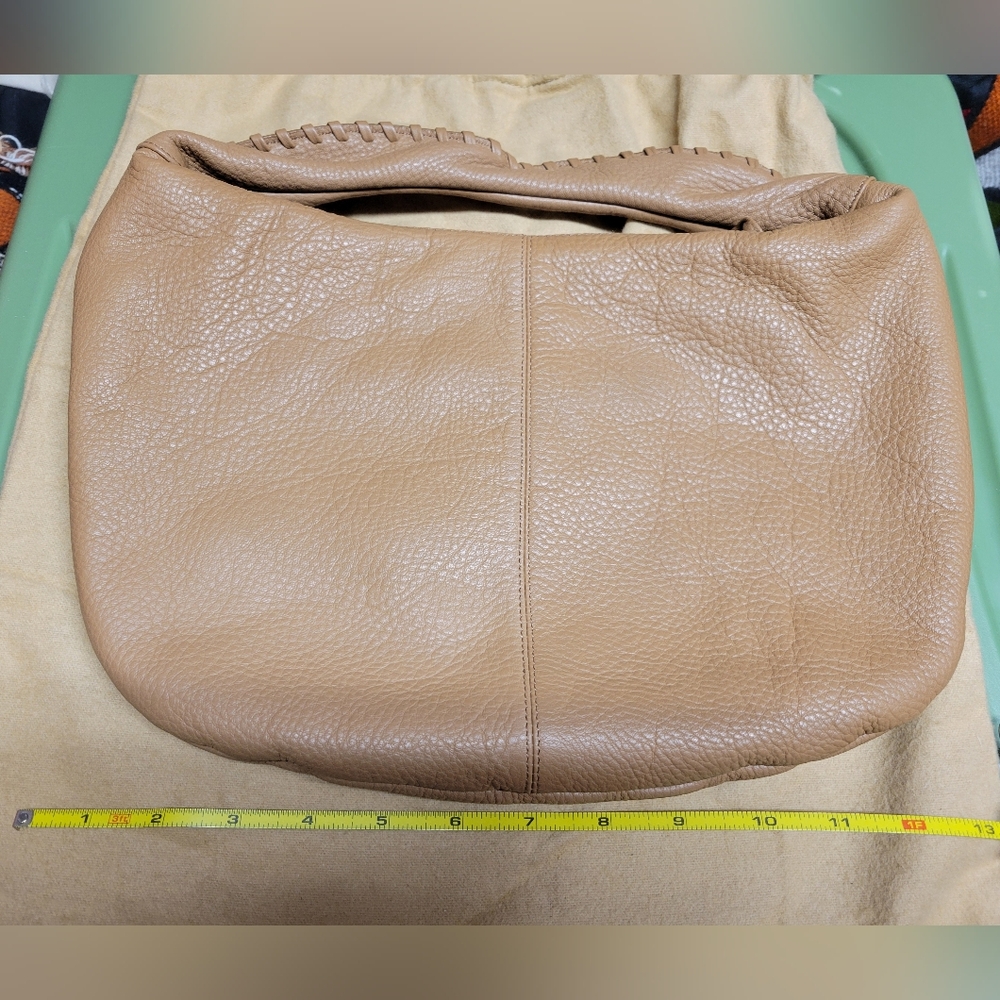 Monsac Tan Leather Bag - Picture 2 of 3